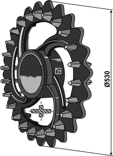 Crosskill ring - Ø530mm fitting for Dal-Bo 18102