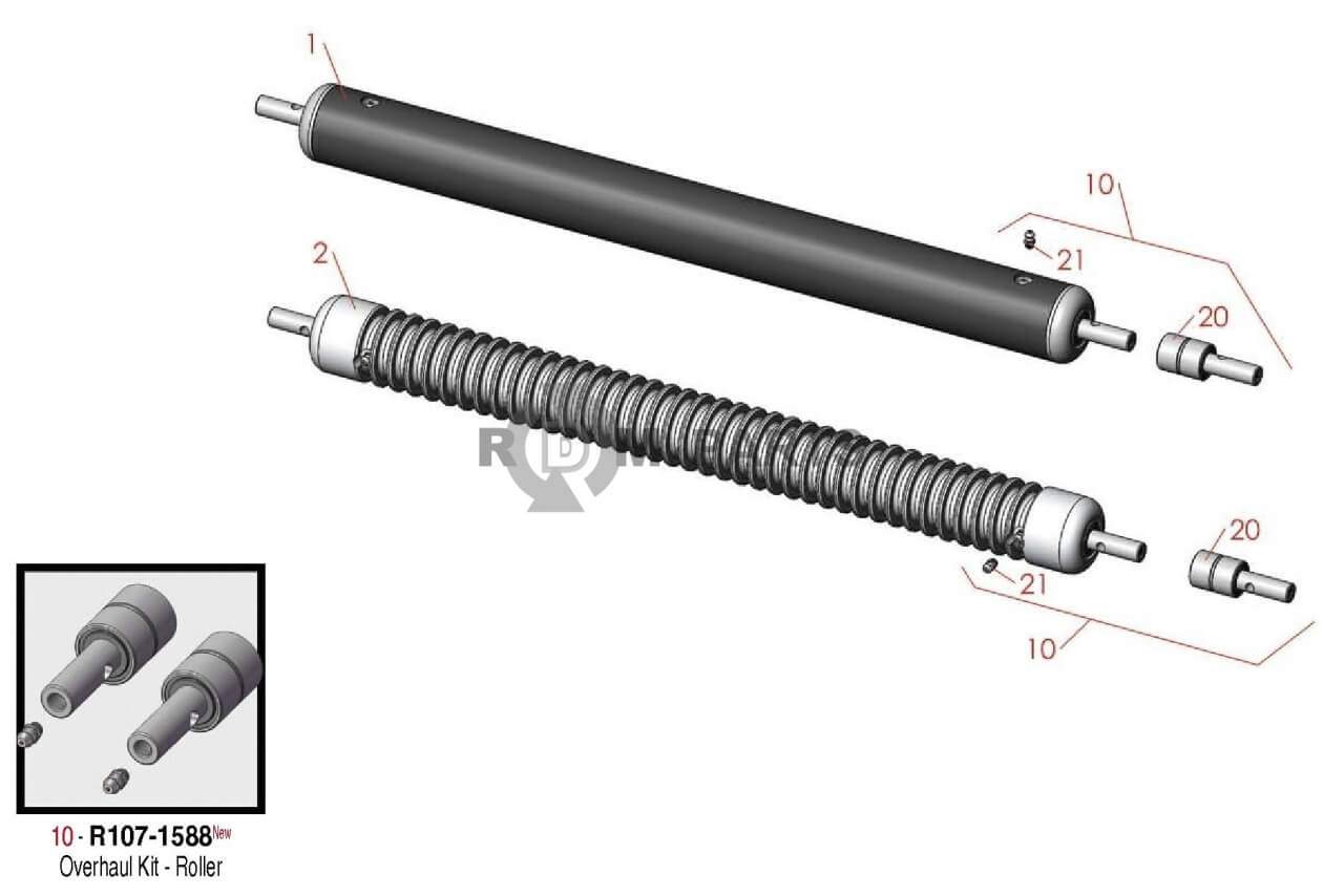 Replacement parts for Front rollers Model 04037