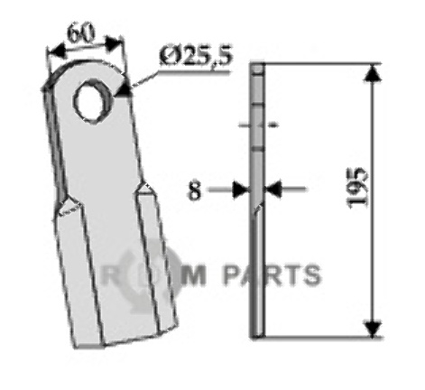 RDM Parts Recht mes