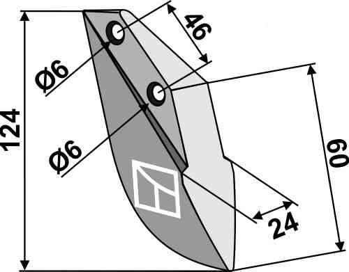 Metal seed share fitting for Rabe 9002.12.03
