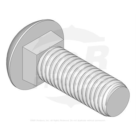 Bolt - carriage m10-1.5 x 30