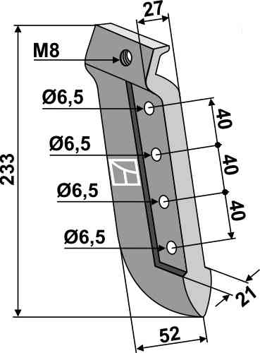 Metal seed share fitting for Isaria IS69991 (Alt)  3189948 (Neu)