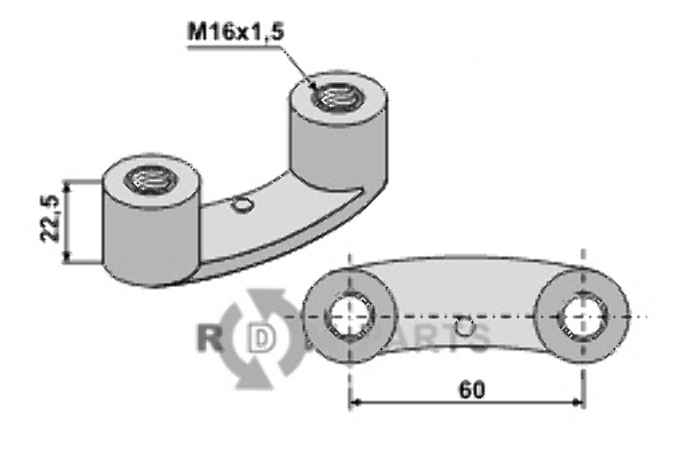 Bügelmutter - m16x1,5 51-16bm-2