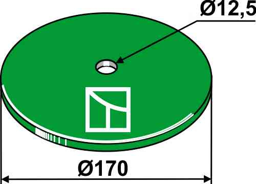 Bladveer - Ø170 passend voor Kverneland 057067