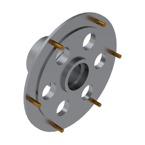 Hub - ring gear with rivets