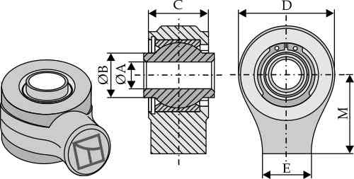 Ball joint terminals for top-links to be welded