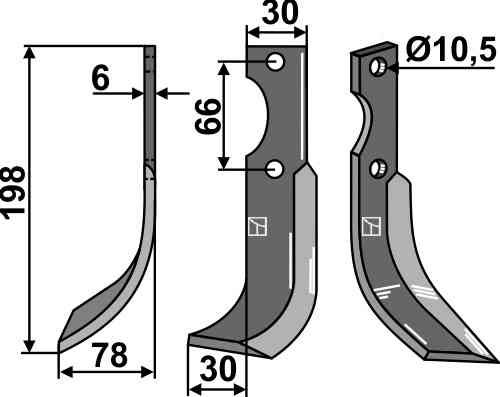 Blade, left model