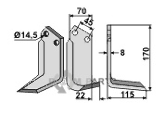 Blade, right model Blade, right model