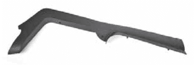Passenger side rocker panel, black
