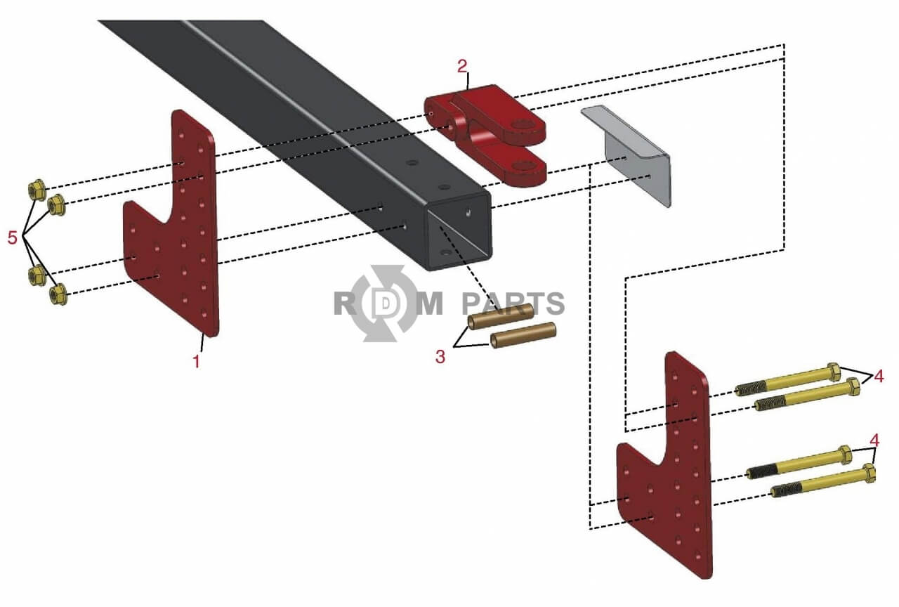 Replacement parts for Toro Trans Pro 80 & 100 Hitch Leveling Kit