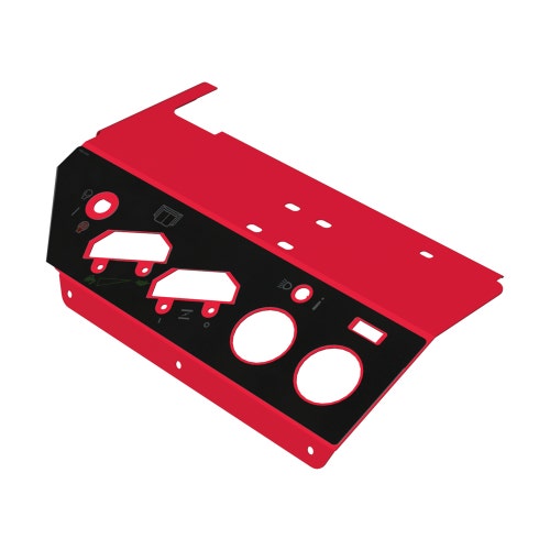 Control panel - red - w/decal