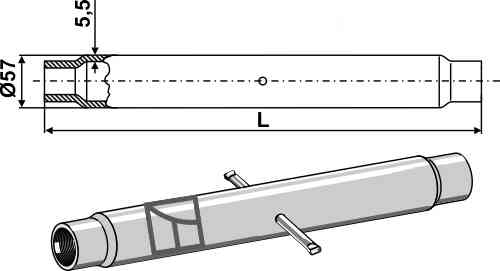 Tube M 40 x 3