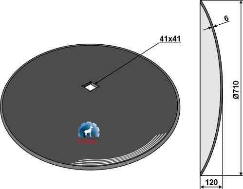 Plain disc Ø710x6