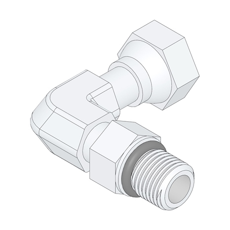Hydraulic fitting - 90 deg