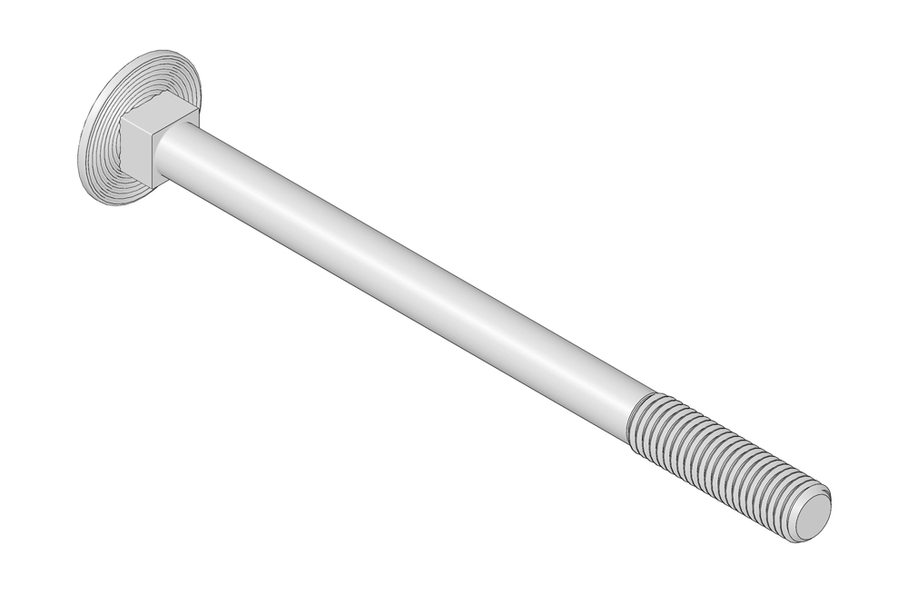 Bolt - m12-1.75 x 170mm carriage