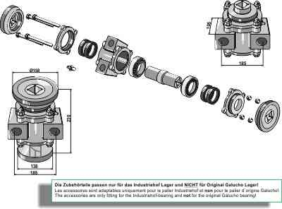Lager voor Galucho, kompleet passend voor Galucho 150225390
