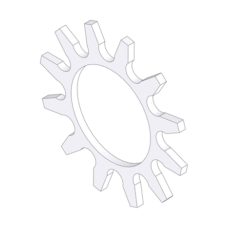 Washer - lock 3/8 ext. star Washer - lock 3/8 ext. star