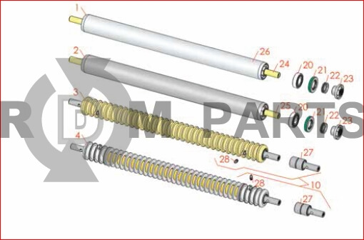 Replacement Parts For Greensmaster Flex 2100 Rollers Model 04251 & 04252