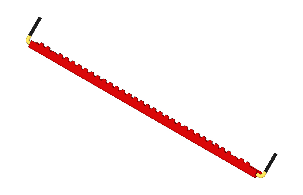 Scraper - r&r grooved roller .625 in spacing