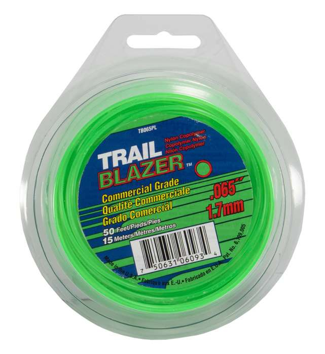 Trimmer line trailblazer™ round green 50' loop .065" / 1.7mm