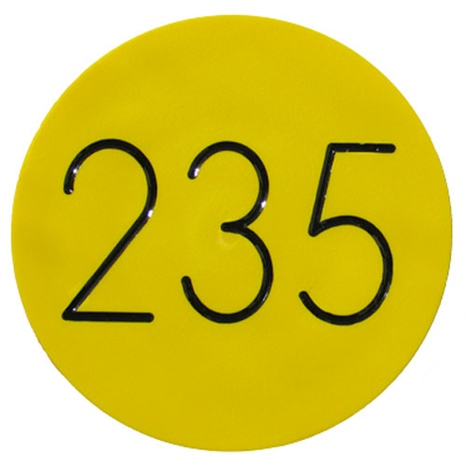 Sprinkler cap yardage marker - 1 number