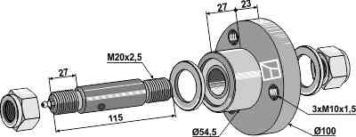 Plain bearing compl.