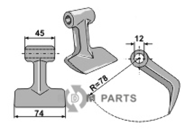 RDM Parts Hammerslager egnet til Irus 010132370097