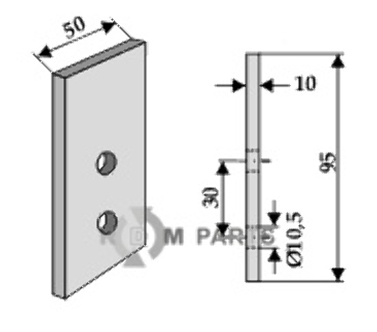 RDM Parts Mes voor grachtenfrees