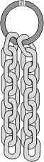 Protection chain 8 x 32 63-rÖt-16
