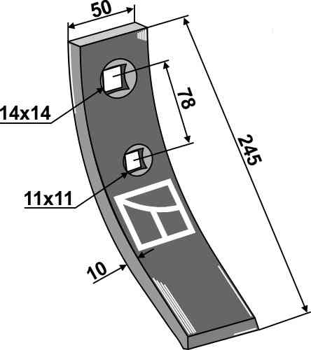 Centre stubble point