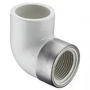 Knie 90° (versterkt) - Lijm x binnendraad - PVC drukfitting dunwandig