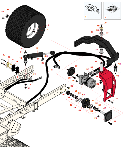 Toro Groundsmaster 3500-D Traction Unit - Model 30807