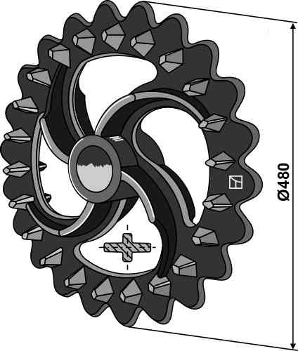 Crosskill ring - Ø480mm fitting for Dal-Bo 18101