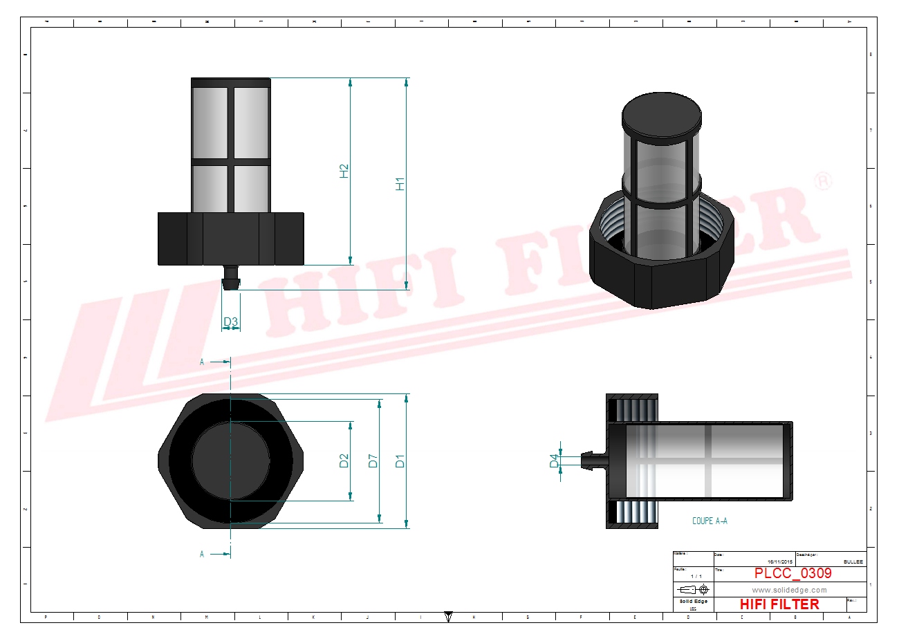 Fuel filter passend voor wacker 0153567