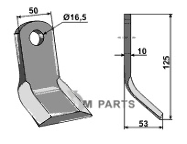 RDM Parts Y-blade fitting for Celli 702611