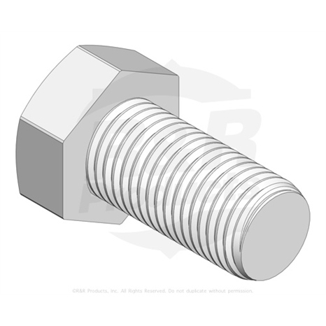Screw - 3/8 24 x 3/4 hex c/zinc
