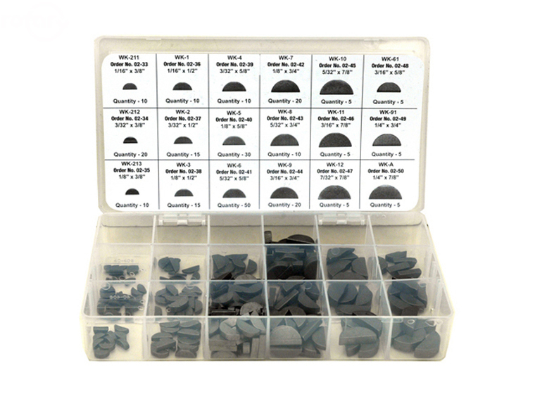 Assortiment Woodruff Sleutels Display