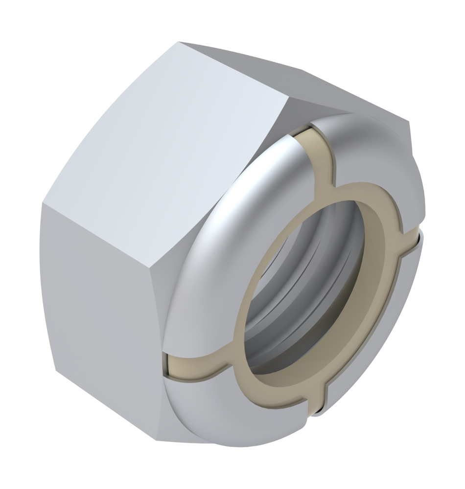 Locknut - 3/8-16 hx hd jam nylon ins