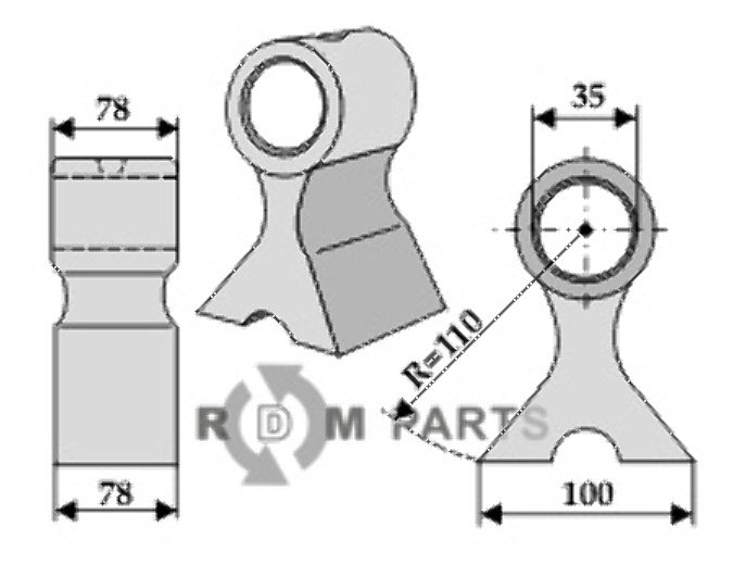 RDM Parts Pruning hammer fitting for Seppi 19002002