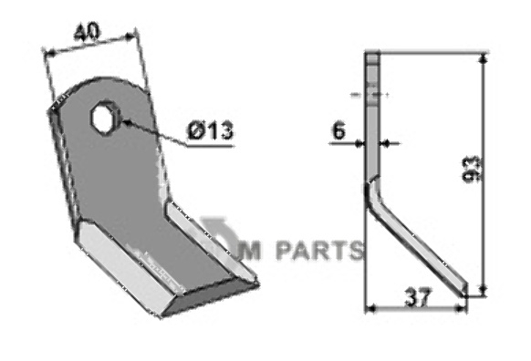 RDM Parts Y-Messer geeignet für Carroy et Giraudon 26264