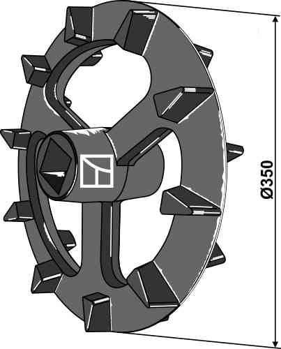 Crosskill ring - Ø350mm fitting for Maschio / Gaspardo F20020154