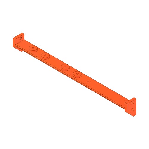 Rear crossbar - 18 in