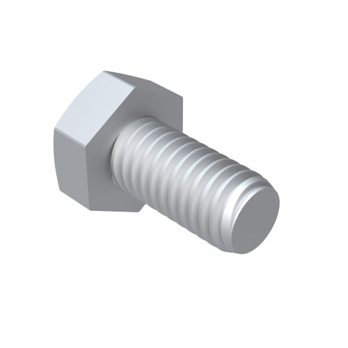 Bolt - hex hd nyloc m6 x 12