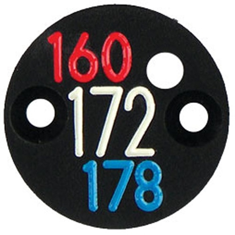 Sprinker cap yardage marker - 3 numbers