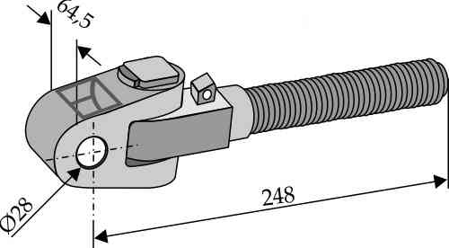 Swivelling tie-rod - 248