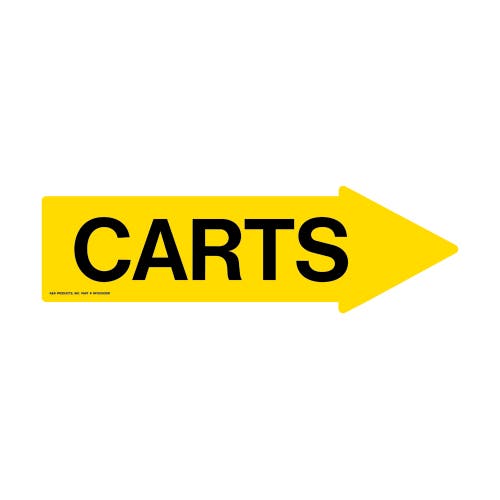 Decal - right carts yellow/black