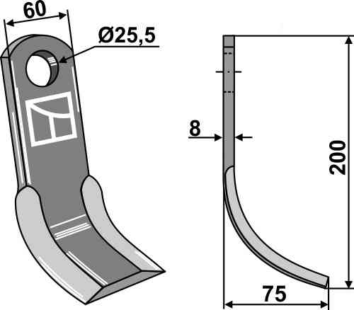 RDM Parts Y-blade fitting for Vogel u. Noot 931040001