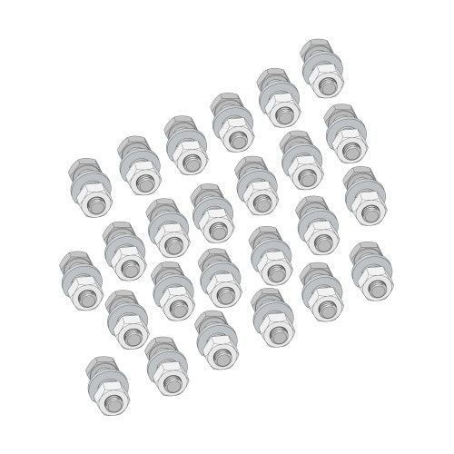 Bolt kit - 5/16 x 1 w/nut set/25