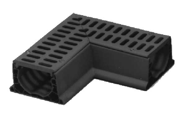 Channel ell - 2" 90 black