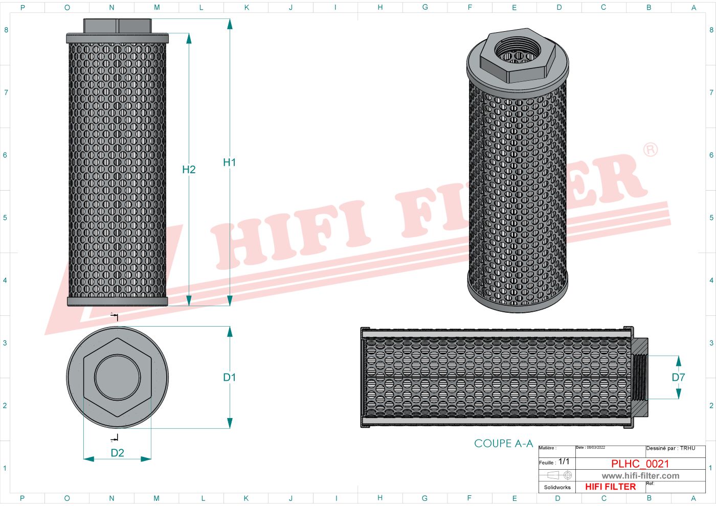 Hydraulic filter passend voor liugong 532004